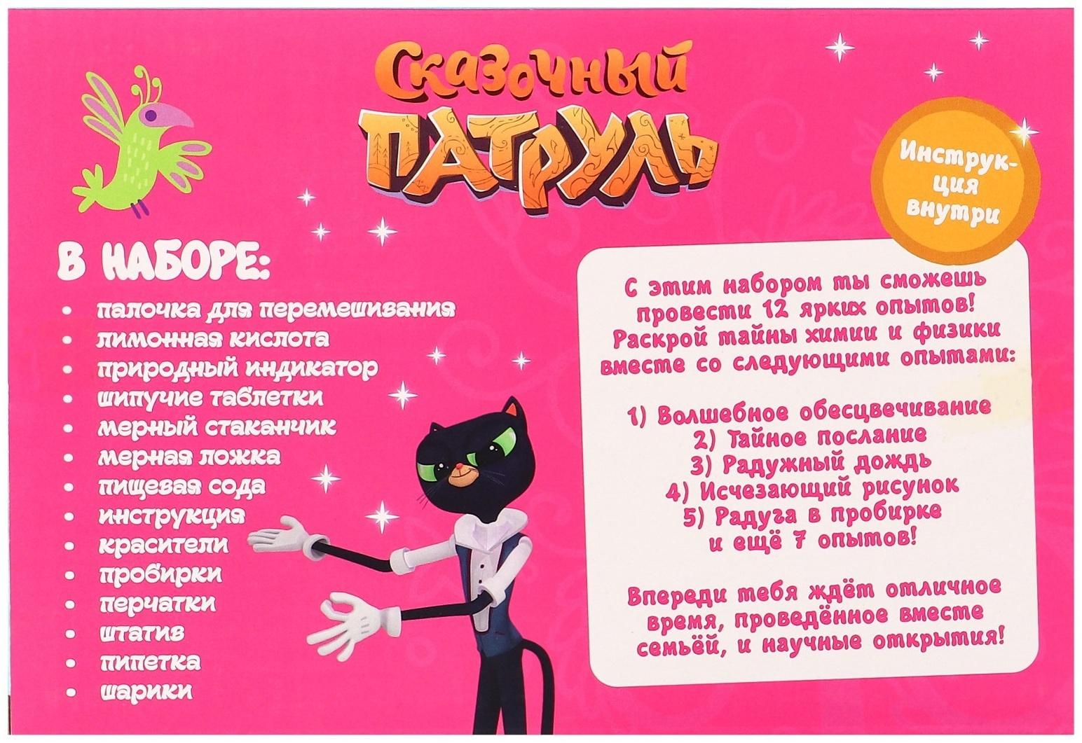 Набор для опытов «Волшебство науки, большой набор» 12 опытов, Сказочный патруль