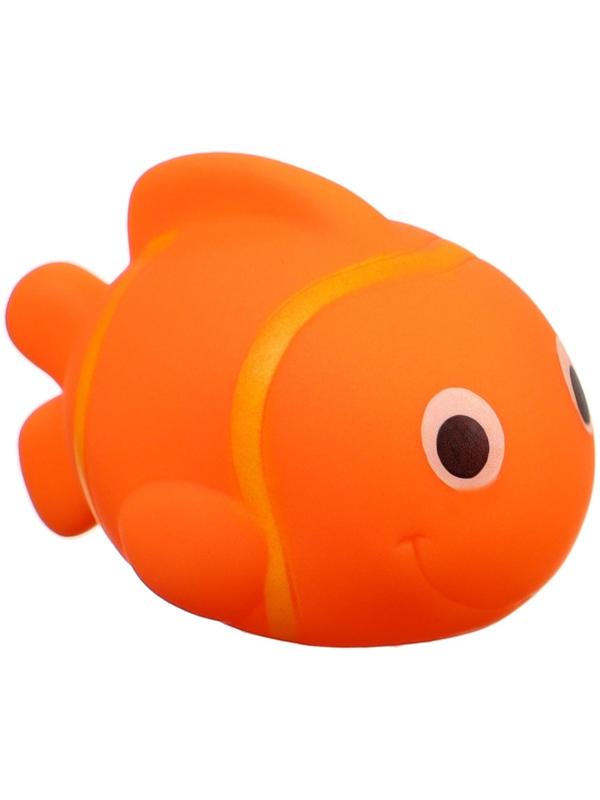Набор игрушек для ванны «Рыбка клоун», 10 см, с пищалкой, 5 шт, Крошка Я