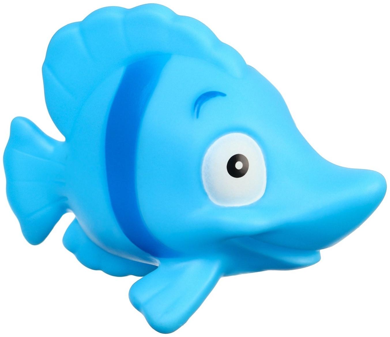 Набор игрушек для ванны «Морские рыбки №2», с пищалкой, 4 шт, Крошка Я