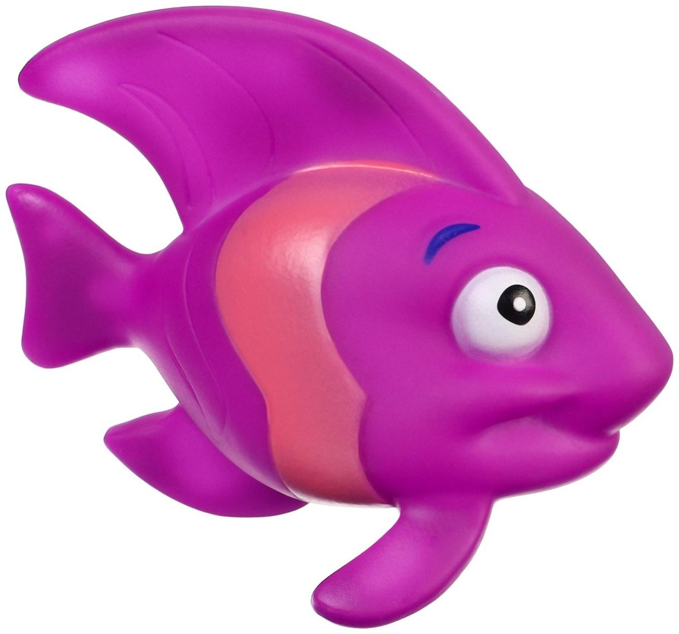 Набор игрушек для ванны «Морские рыбки №2», с пищалкой, 4 шт, Крошка Я