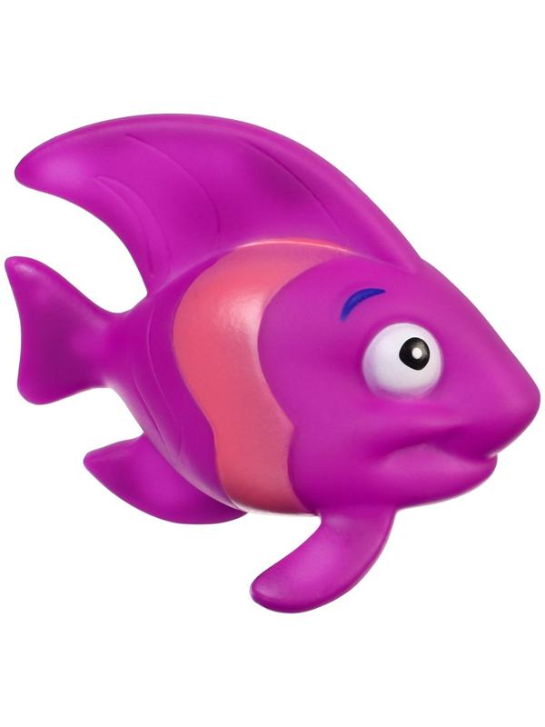 Набор игрушек для ванны «Морские рыбки №2», с пищалкой, 4 шт, Крошка Я