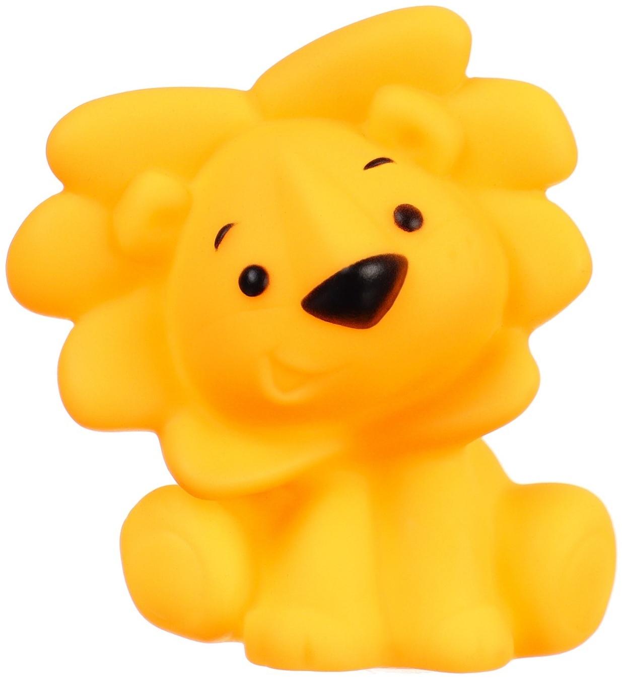 Набор игрушек для ванны «Давай играть», с пищалкой, 6 шт, Крошка Я