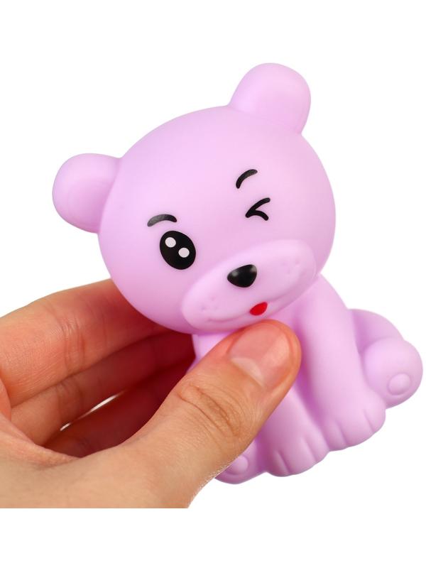 Набор игрушек для ванны «Давай играть», с пищалкой, 6 шт, Крошка Я