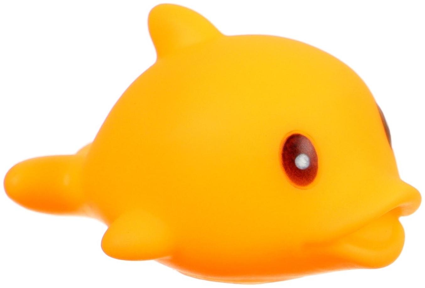 Набор игрушек для ванны «Поймай дельфина», 8 см, с пищалкой, 6 шт, Крошка Я