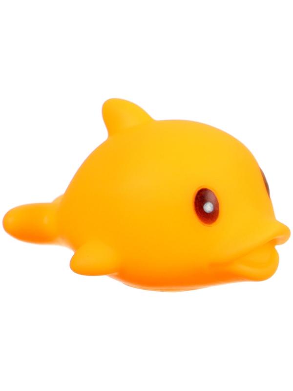 Набор игрушек для ванны «Поймай дельфина», 8 см, с пищалкой, 6 шт, Крошка Я