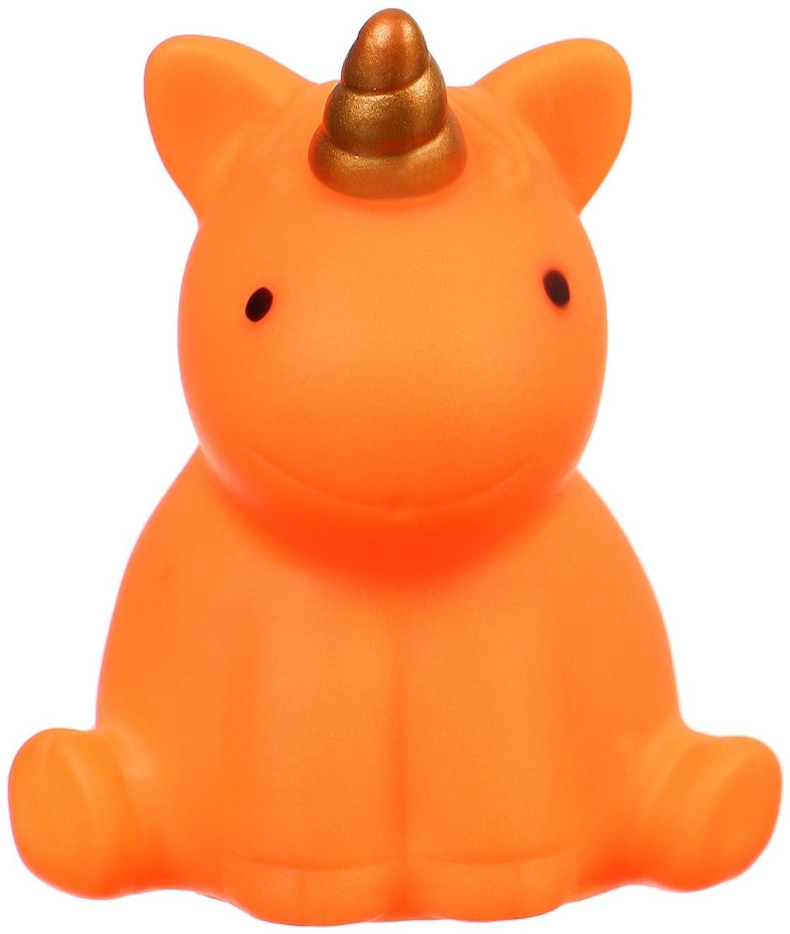 Набор игрушек для ванны «Единорожки», с пищалкой, 6 шт, Крошка Я