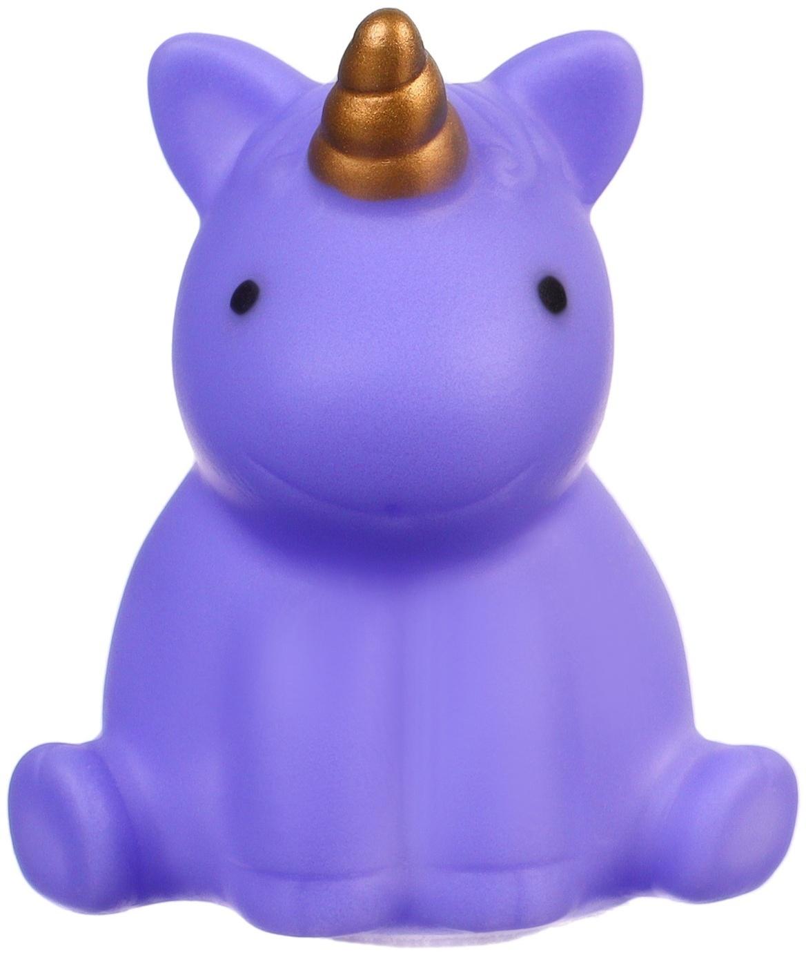 Набор игрушек для ванны «Единорожки», с пищалкой, 6 шт, Крошка Я