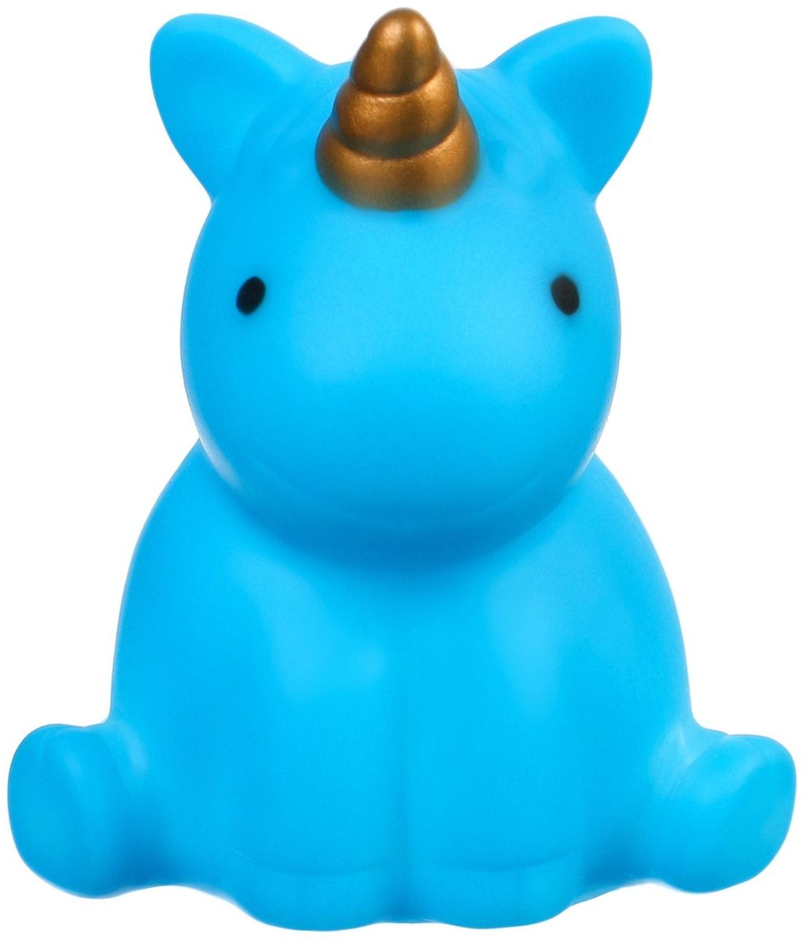 Набор игрушек для ванны «Единорожки», с пищалкой, 6 шт, Крошка Я