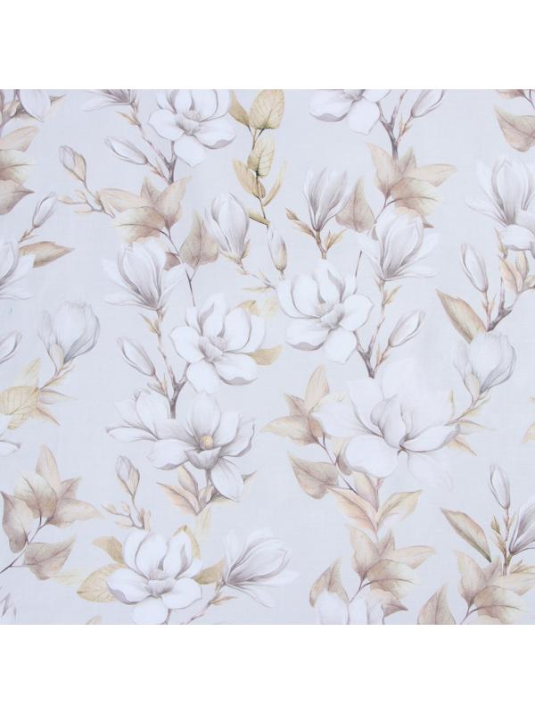 Постельное бельё Этель дуэт Beige flowers, 143х215 см-2шт, 214х240 см, 50х70см-2шт, мако-сатин 114г/м2