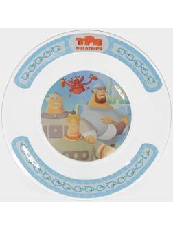 Тарелка стеклянная «Три Богатыря», d=19,5 см