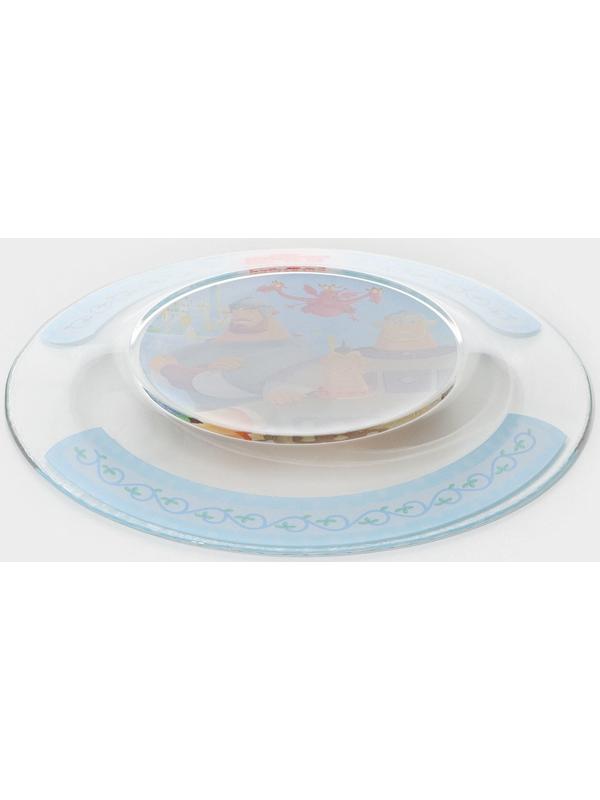 Тарелка стеклянная «Три Богатыря», d=19,5 см