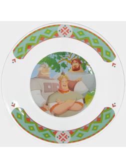 Тарелка стеклянная «Три Богатыря», d=19,5 см