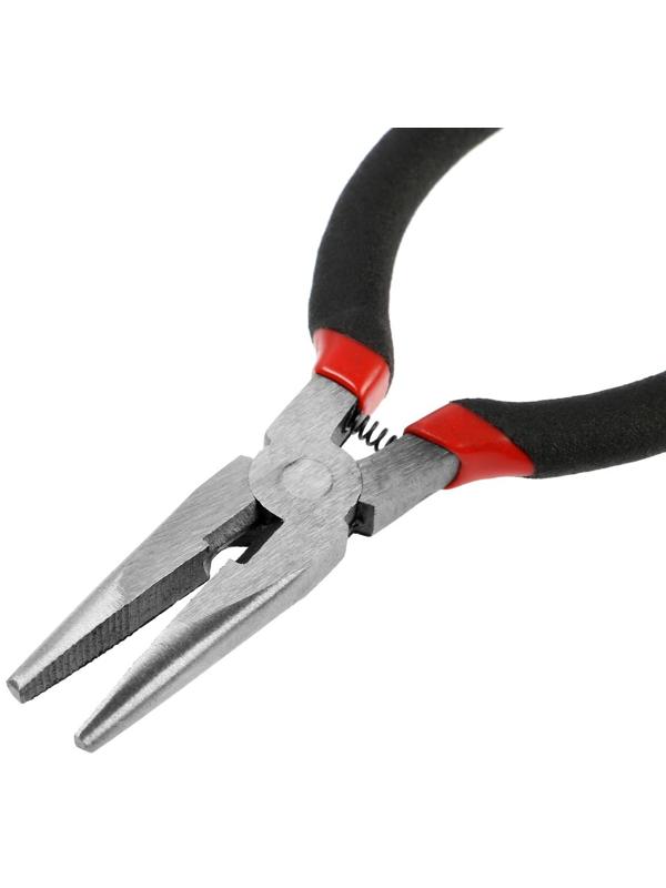 Длинногубцы ЛОМ мини, шлифованные, обрезиненные рукоятки