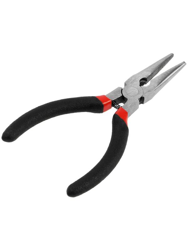 Длинногубцы ЛОМ мини, шлифованные, обрезиненные рукоятки