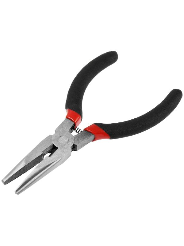 Длинногубцы ЛОМ мини, шлифованные, обрезиненные рукоятки