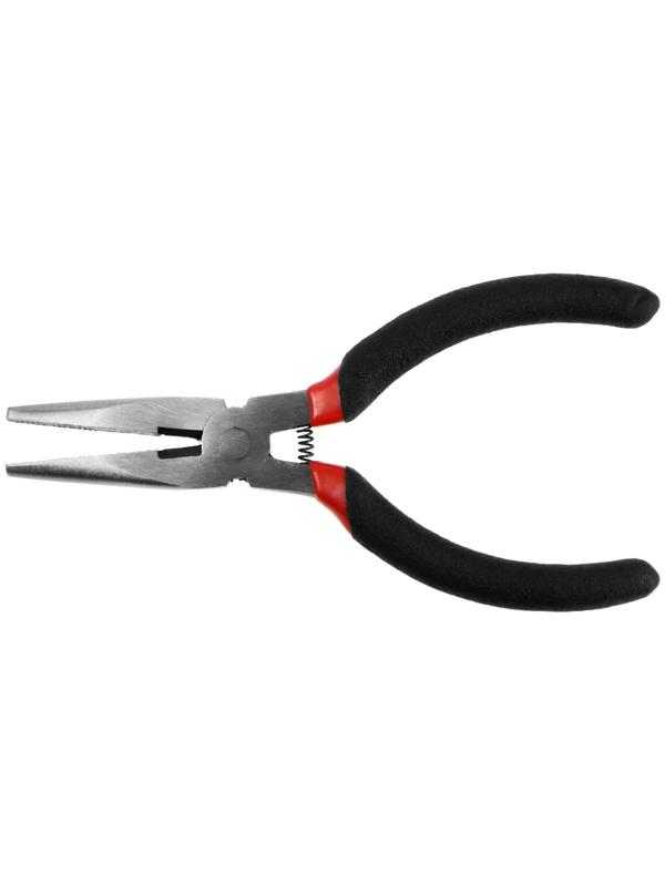 Длинногубцы ЛОМ мини, шлифованные, обрезиненные рукоятки