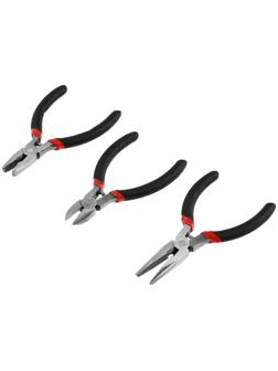 Набор шарнирно-губцевых инструментов ЛОМ мини, плоскогубцы, бокорезы, длинногубцы