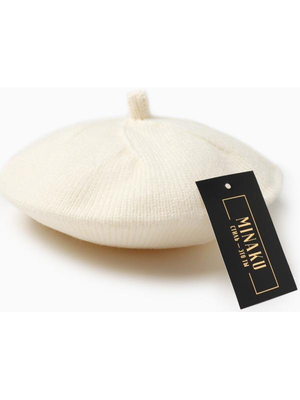 Берет детский MINAKU, цвет молочный, р-р 50