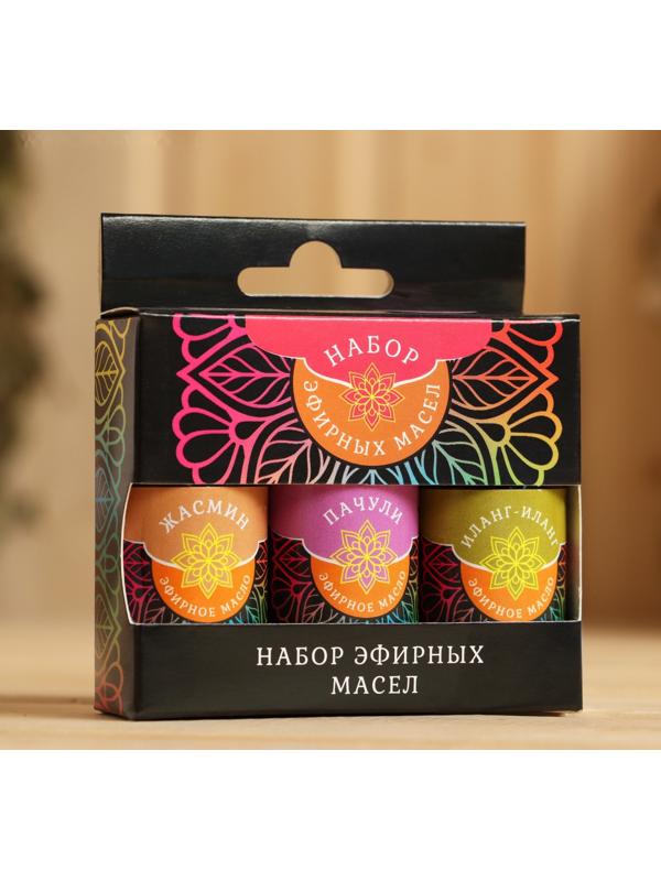 Набор эфирных масел жасмин, пачули, иланг-иланг, 3 шт по 15 мл