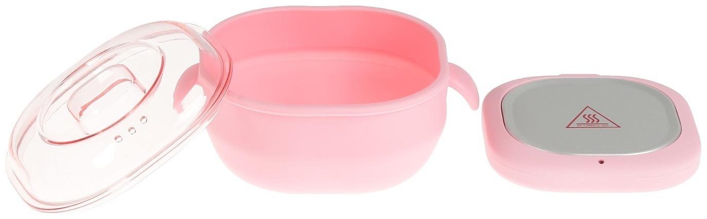 Воскоплав Luazon LVPL-06, баночный, 100 Вт, 400 г, розовый