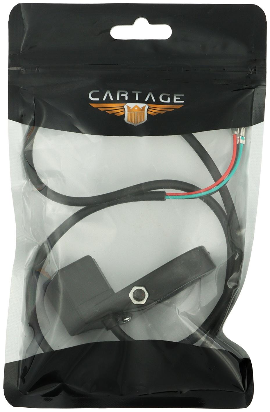 Клавишный переключатель на руль мото, 3 режима, провод 30 см