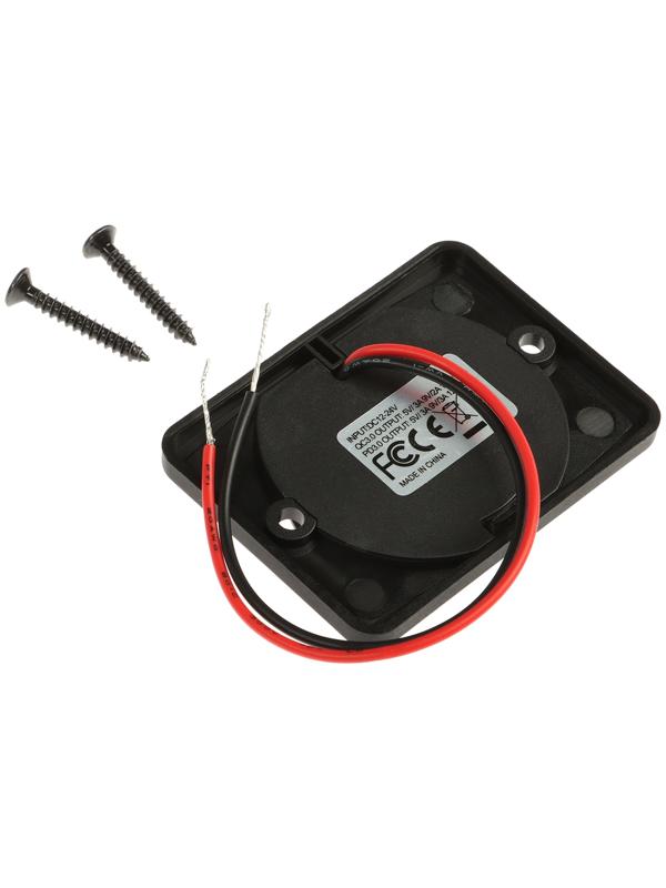 Зарядное устройство USB, 3.0 А, 5 В, Type-C, провод 15 см