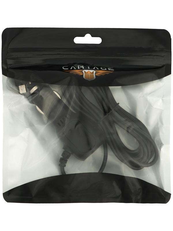 Зарядное устройство прямой Mini USB, c 2USB 3.4 А, 5 В, провод 3,5 м