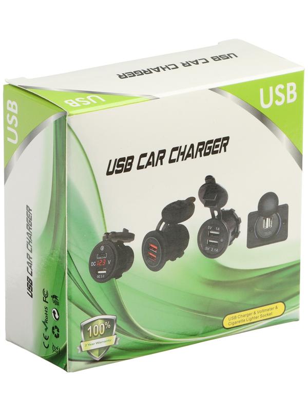 Разветвитель 2 USB, 2.1 А, 5 В