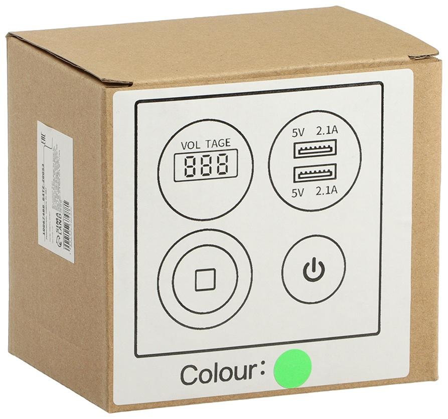 Разветвитель, вольтметр, прикуриватель, 2 USB 2,1А, 5В.