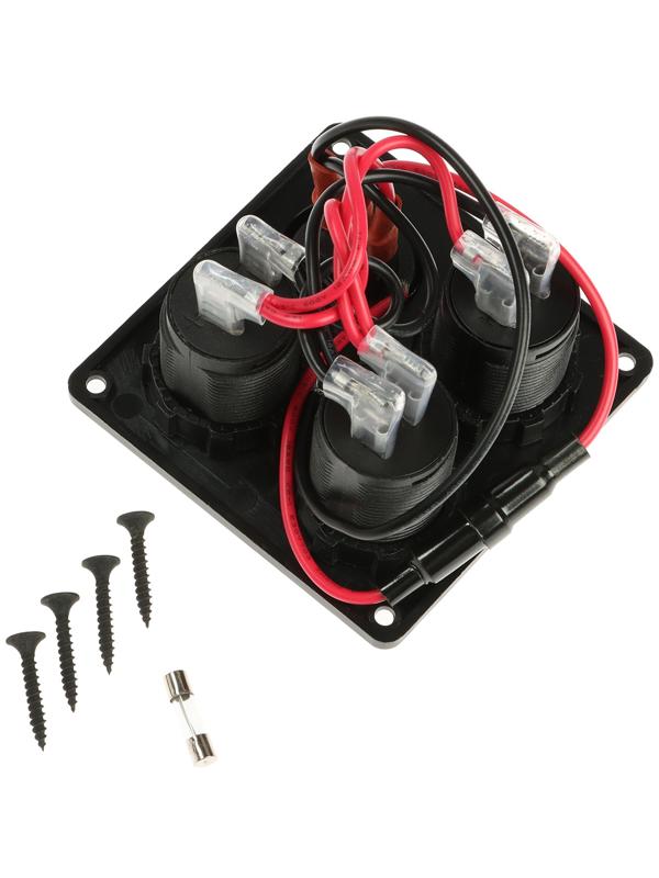 Разветвитель, вольтметр, прикуриватель, 2 USB 2,1А, 5В.