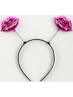 Карнавальный ободок «Губы», цвет розовый