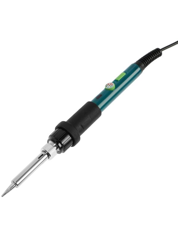 Паяльный набор ТУНДРА, паяльник 60 Вт с регулировкой температуры, 15 предметов