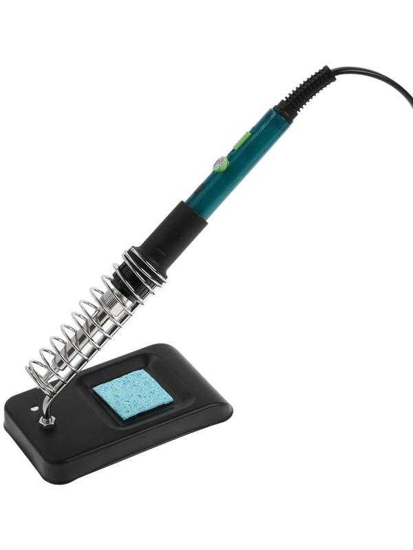 Паяльный набор ТУНДРА, паяльник 60 Вт с регулировкой температуры, 15 предметов