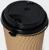 Крышка одноразовая для стакана с питейником и клапаном, черная, 9 см, 50 шт/уп
