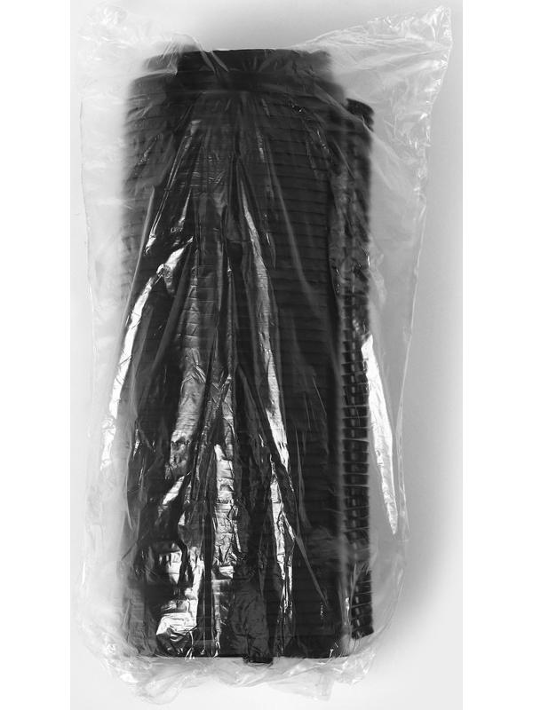 Крышка одноразовая для стакана с питейником и клапаном, черная, 9 см, 50 шт/уп