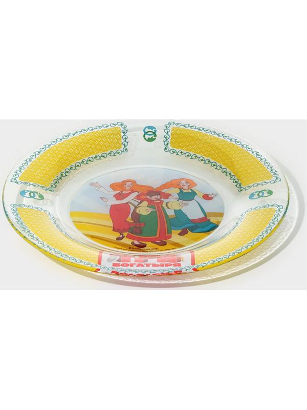 Тарелка стеклянная «Три Богатыря. Царевны», d=19,5 см