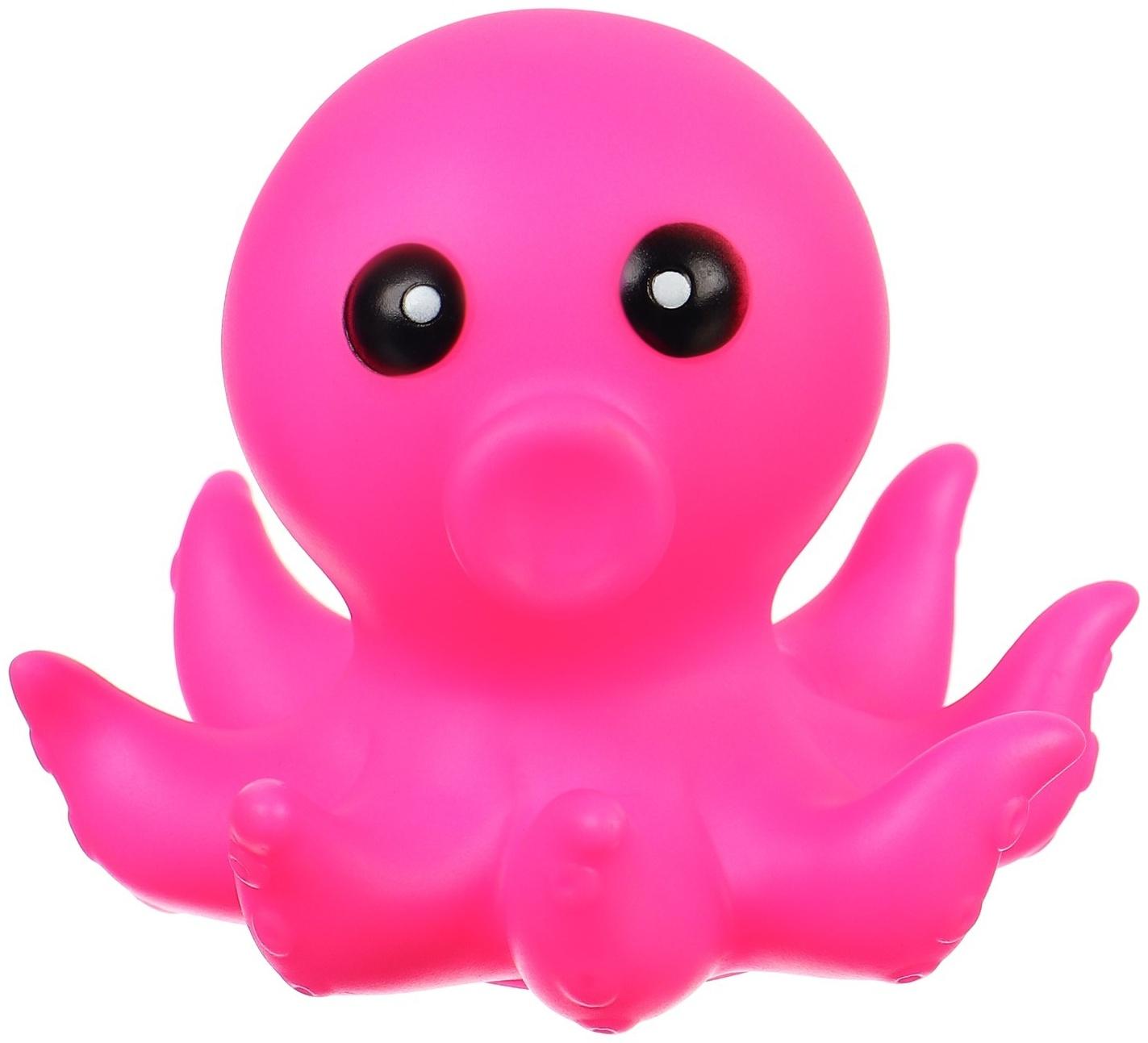 Набор игрушек для ванны «Море», с пищалкой, 6 шт, Крошка Я