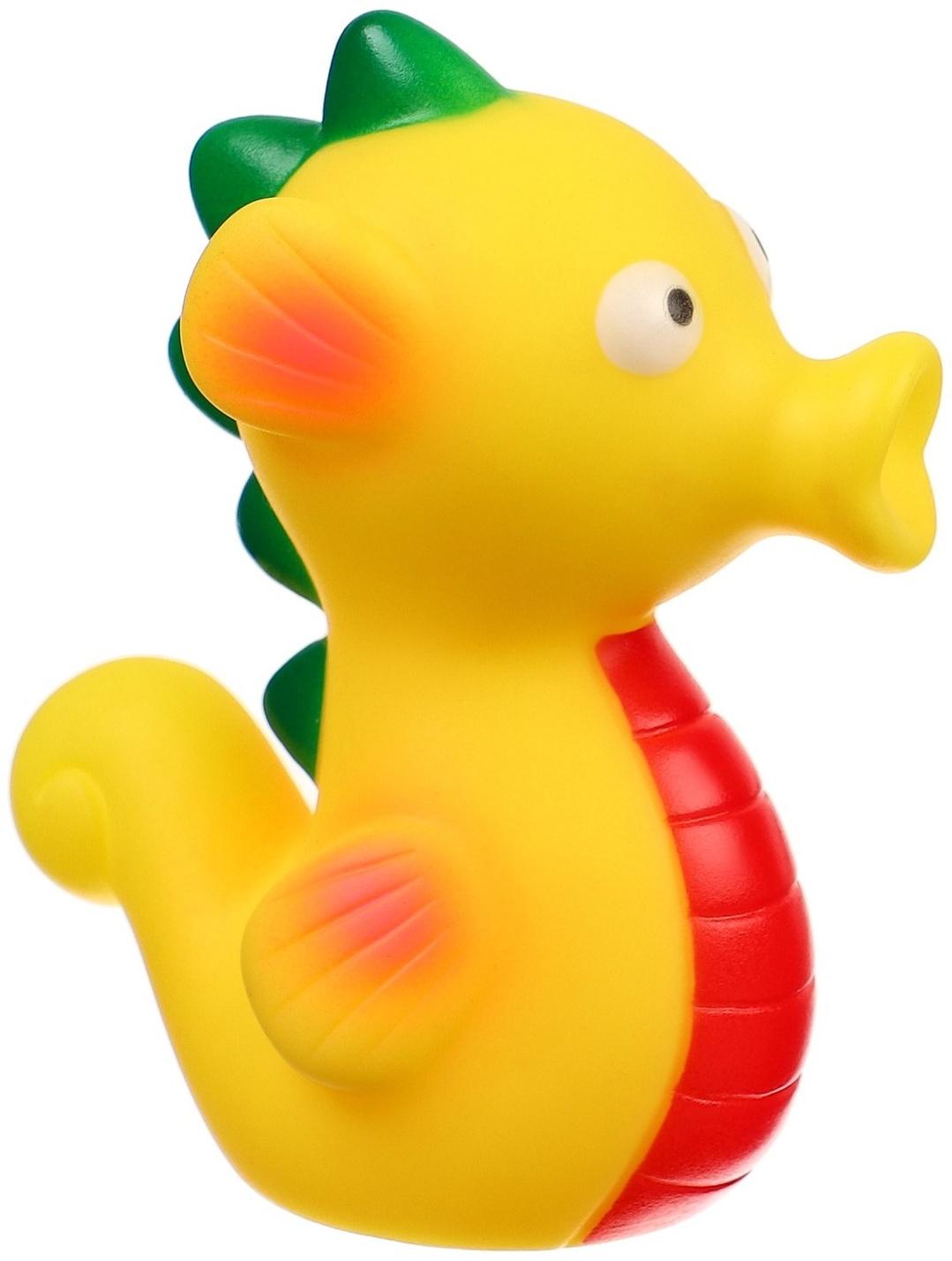 Набор игрушек для ванны «Море», с пищалкой, 6 шт, Крошка Я