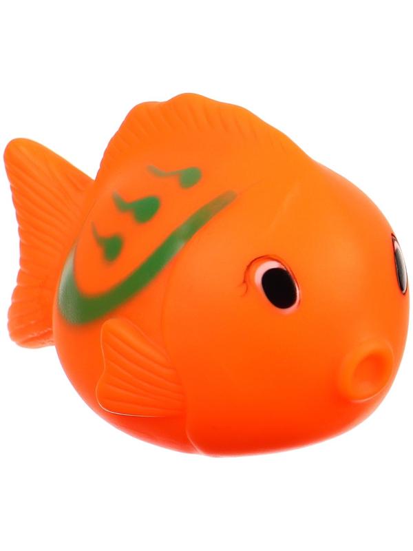 Набор игрушек для ванны «Мир моря», с пищалкой, 6 шт, Крошка Я