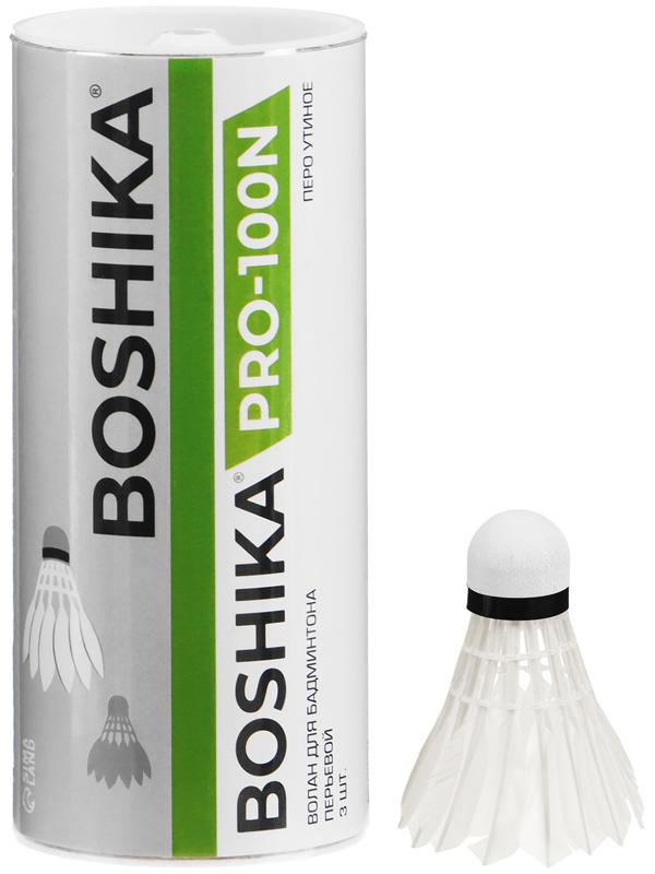 Волан BOSHIKA 100N, 3 шт., перо