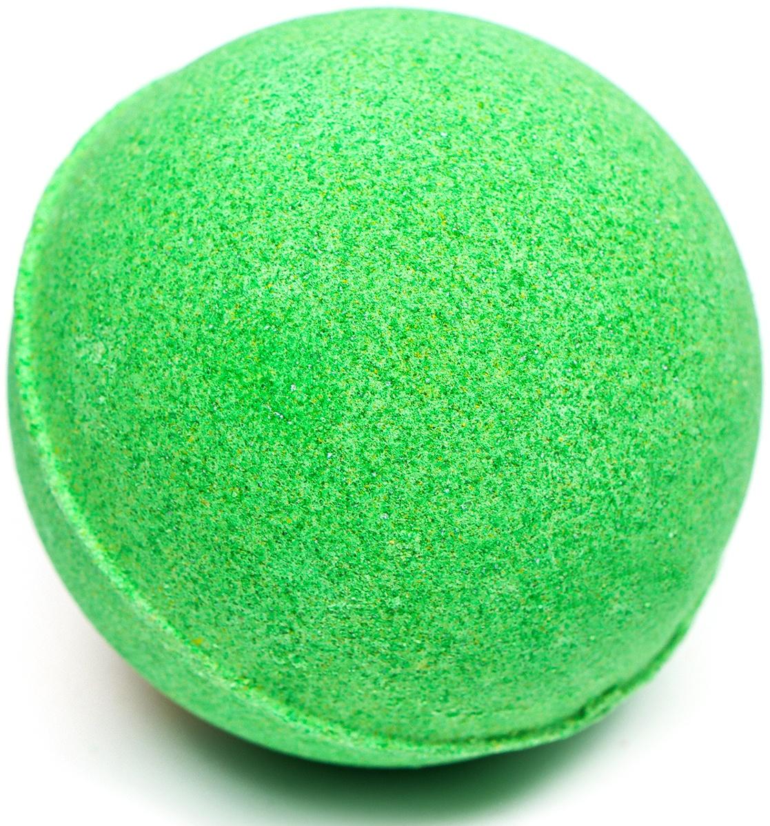 Бомбочка для ванны, зелёная, с золотой полоской, 110 г