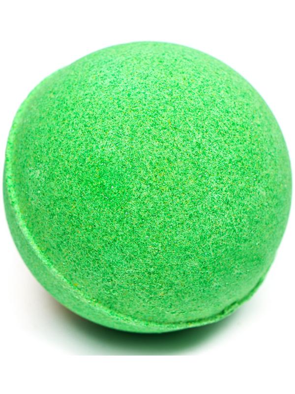 Бомбочка для ванны, зелёная, с золотой полоской, 110 г