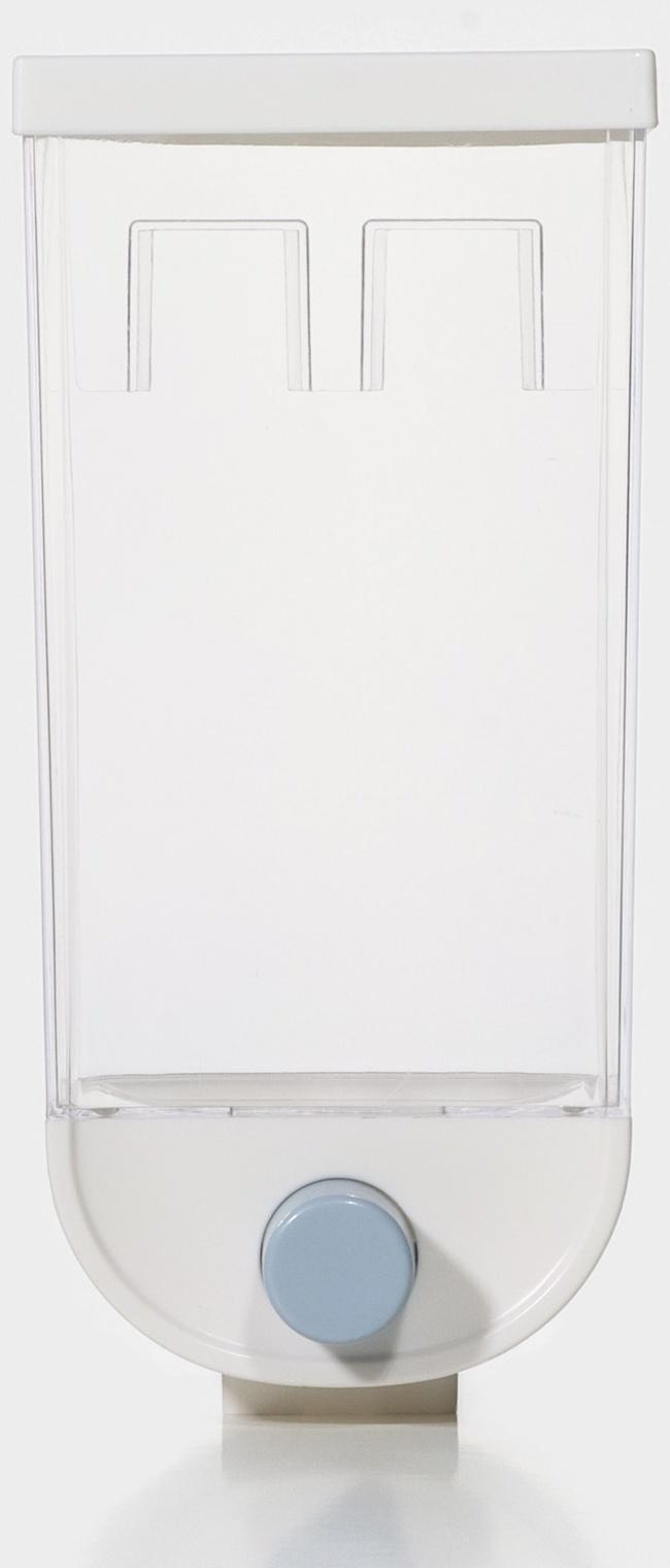 Контейнер - дозатор для хранения сыпучих RICCO, 11,8×9,5×25,5 см, 1,5 л, на 1,5 кг, цвет белый