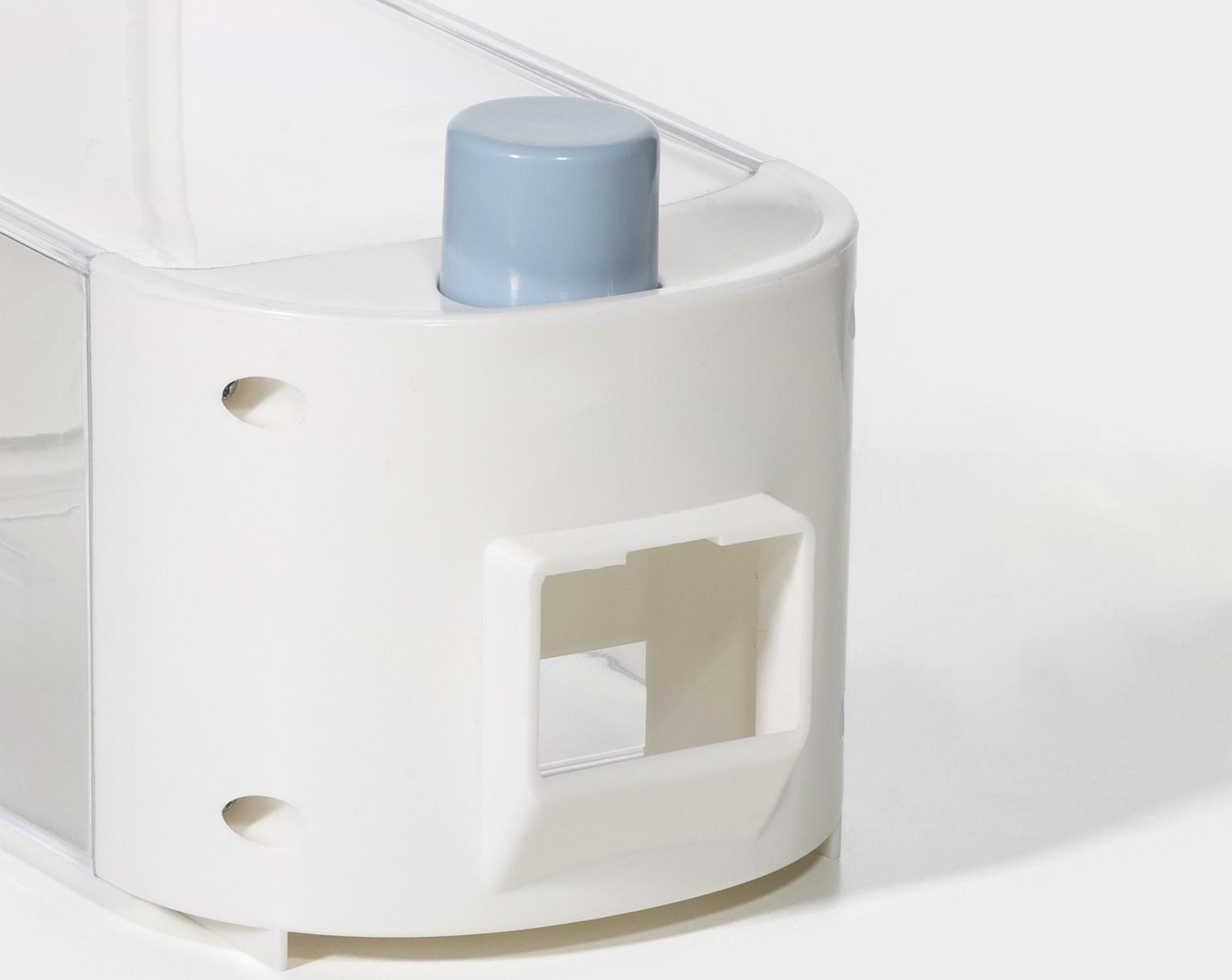 Контейнер - дозатор для хранения сыпучих RICCO, 11,8×9,5×25,5 см, 1,5 л, на 1,5 кг, цвет белый