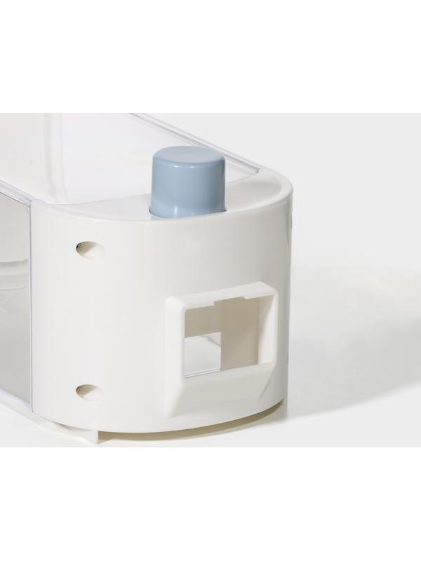 Контейнер - дозатор для хранения сыпучих RICCO, 11,8×9,5×25,5 см, 1,5 л, на 1,5 кг, цвет белый