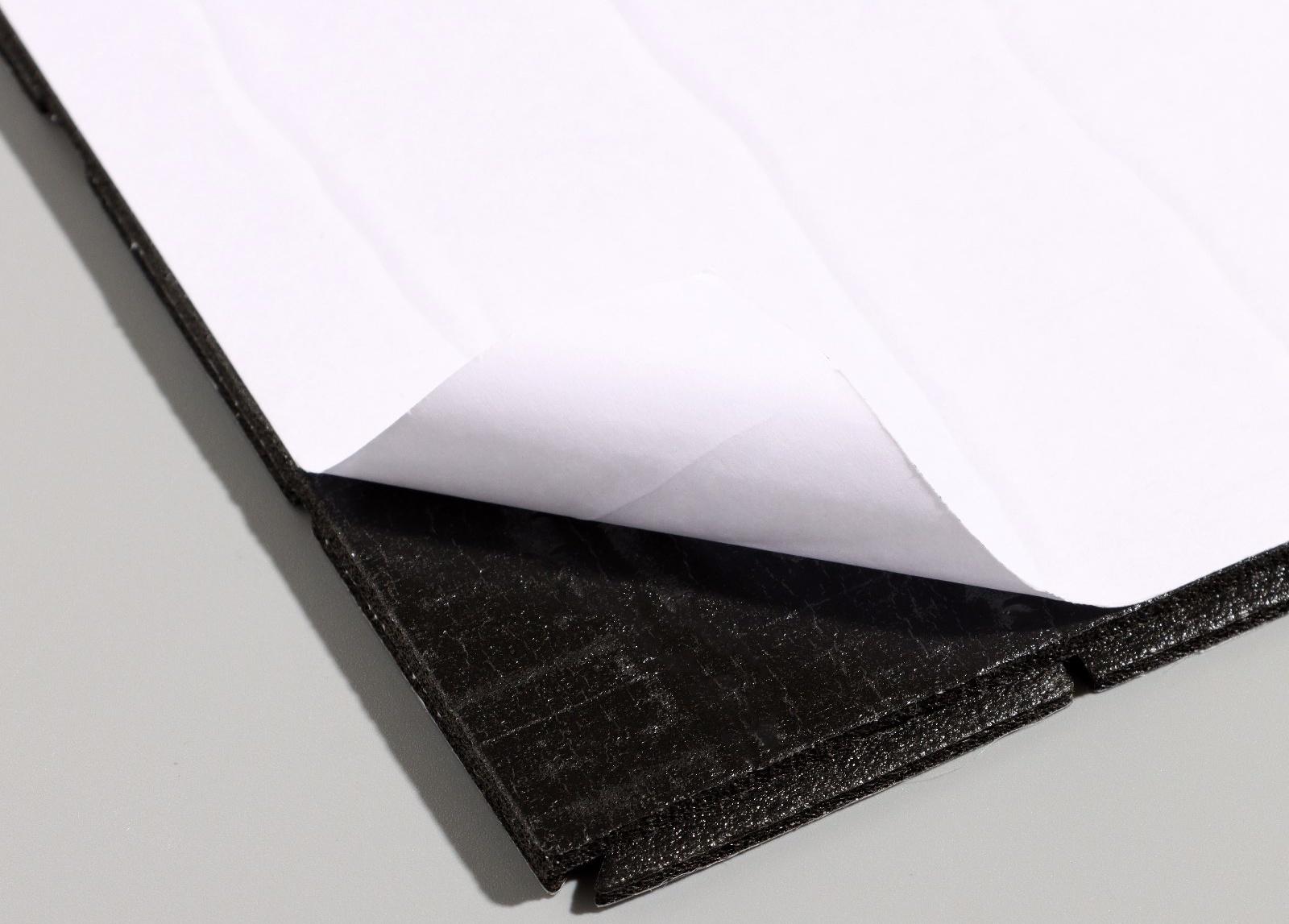 Панель самоклеящаяся 30*30см мягкая, треугольники синие