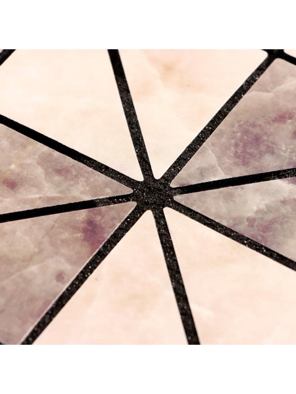 Панель самоклеящаяся 30*30см мягкая, треугольники коричневые