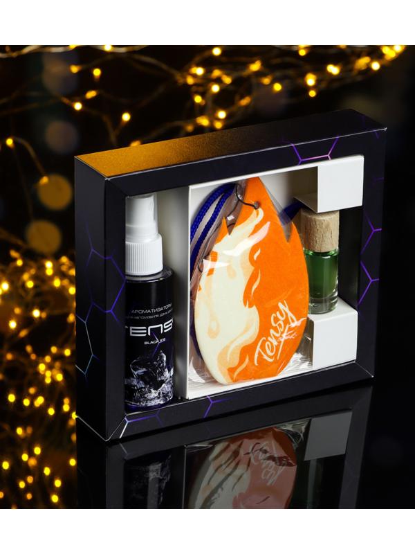 Набор ароматизаторов для авто Tensy Man, МХ-03, спрей, бутылочка, картон