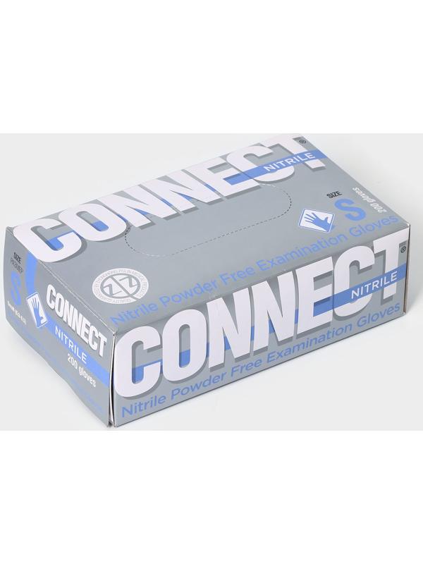 Перчатки нитриловые «Nitrile», смотровые, нестерильные, размер S, 200 шт/уп (100 пар), цвет голубой