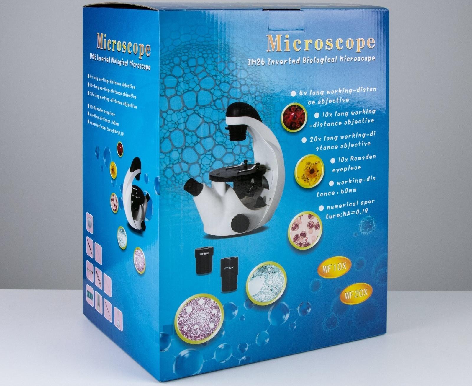 Микроскоп лабораторный кратность 80,200,400, подсветка